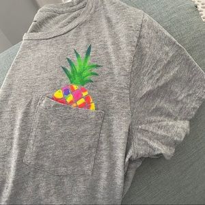 J. Crew “collector” pocket tee w/pineapple graphic